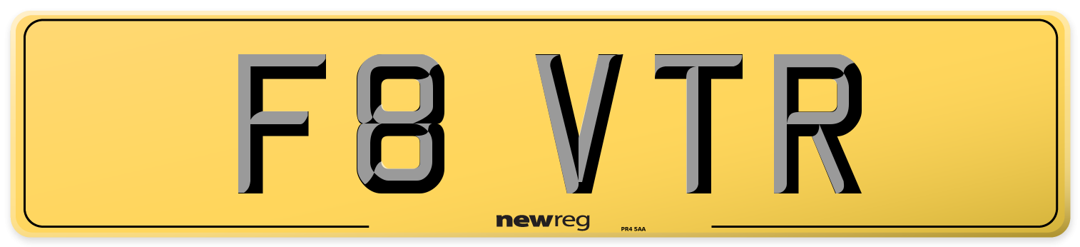 F8 VTR Rear Number Plate