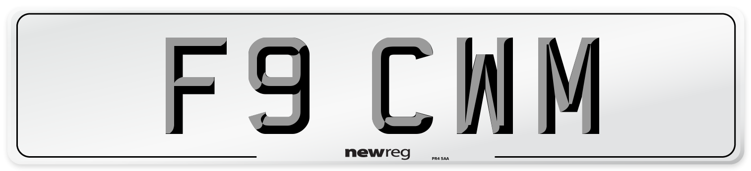 F9 CWM Front Number Plate