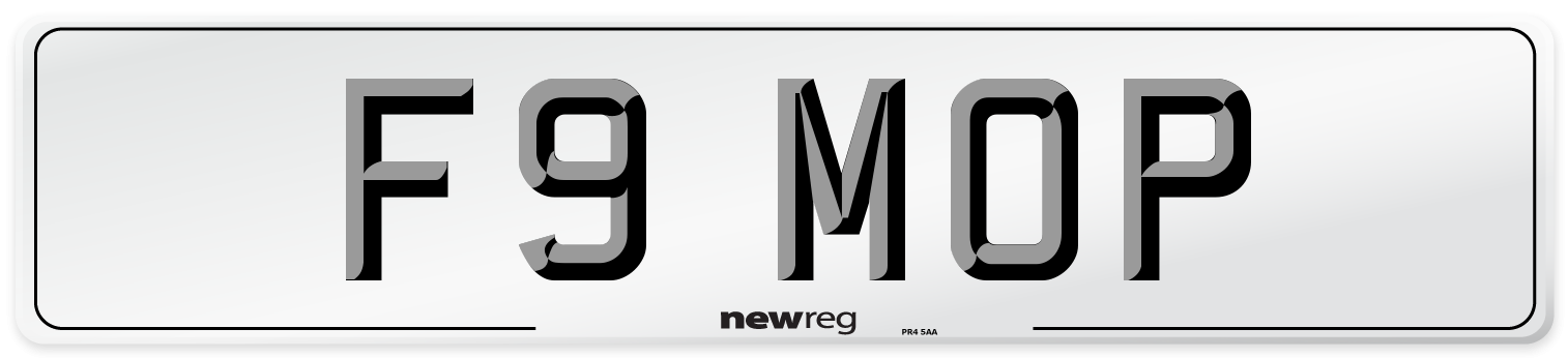F9 MOP Front Number Plate