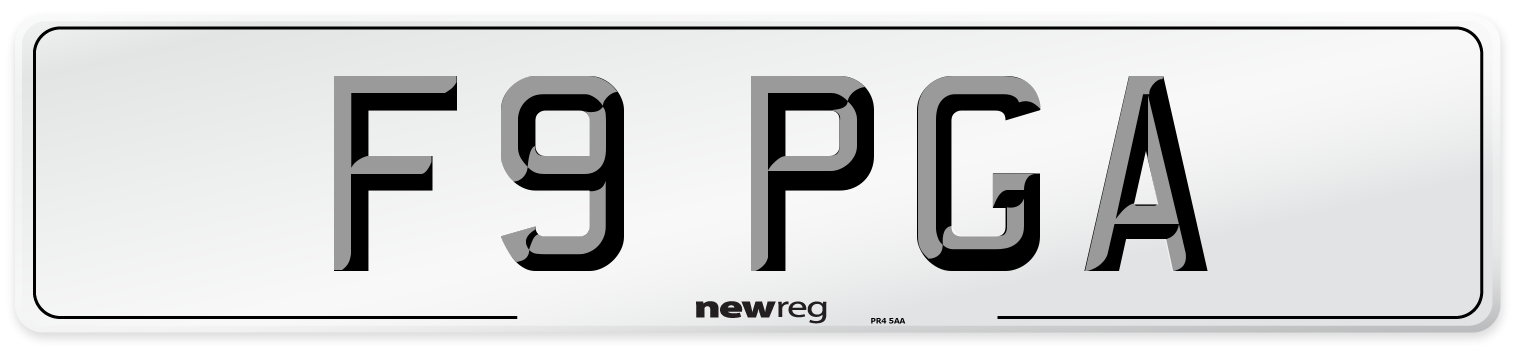F9 PGA Front Number Plate