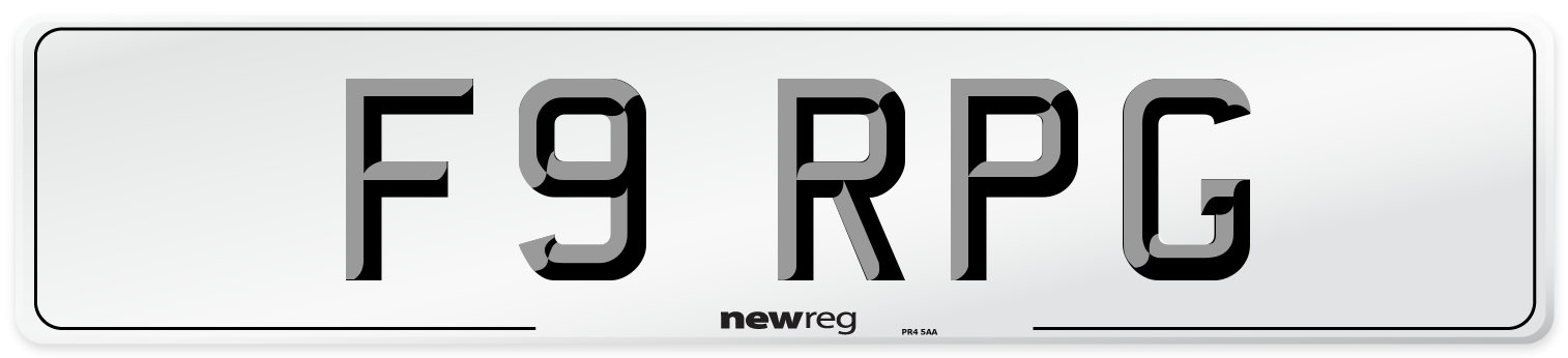 F9 RPG Front Number Plate