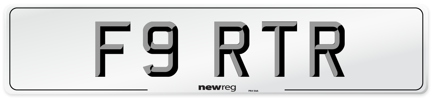 F9 RTR Front Number Plate