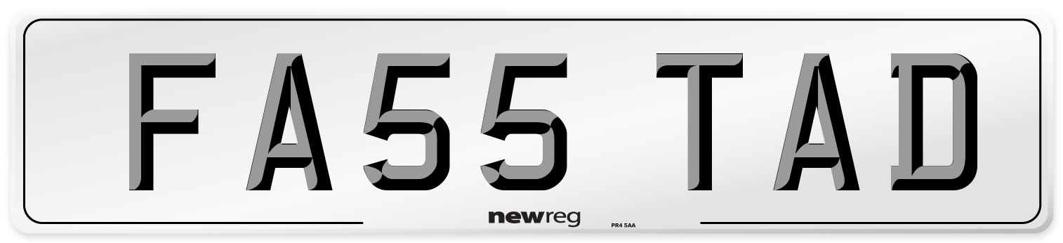 FA55 TAD Front Number Plate