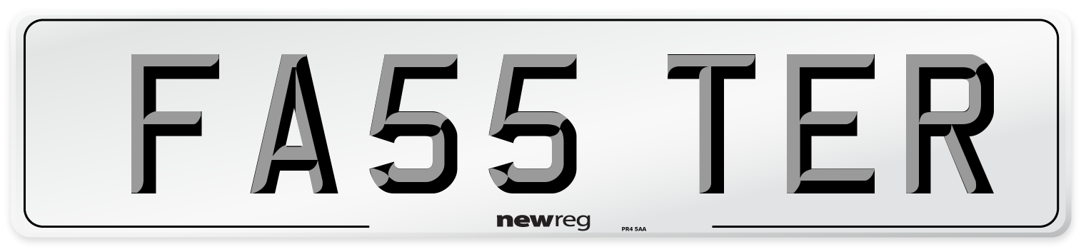 FA55 TER Front Number Plate