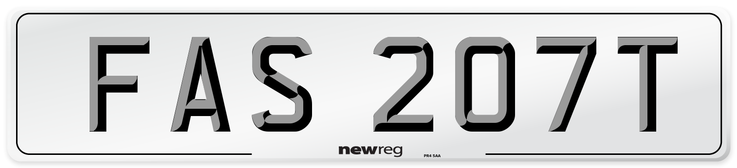 FAS 207T Front Number Plate