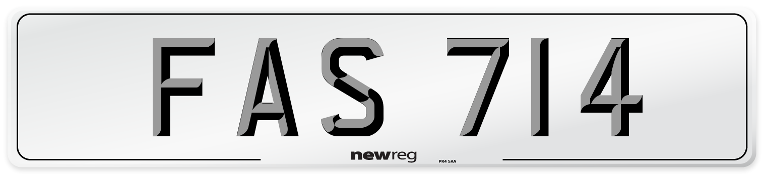FAS 714 Front Number Plate