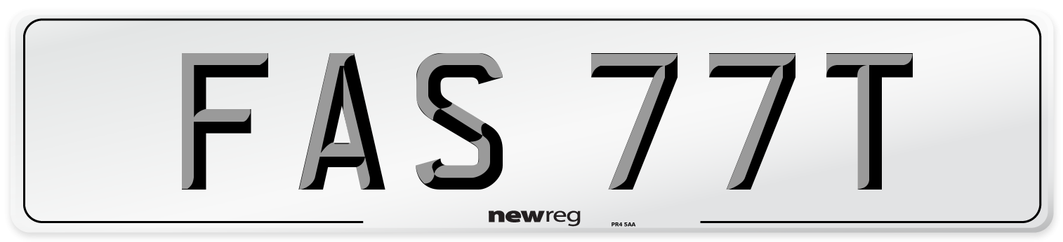 FAS 77T Front Number Plate