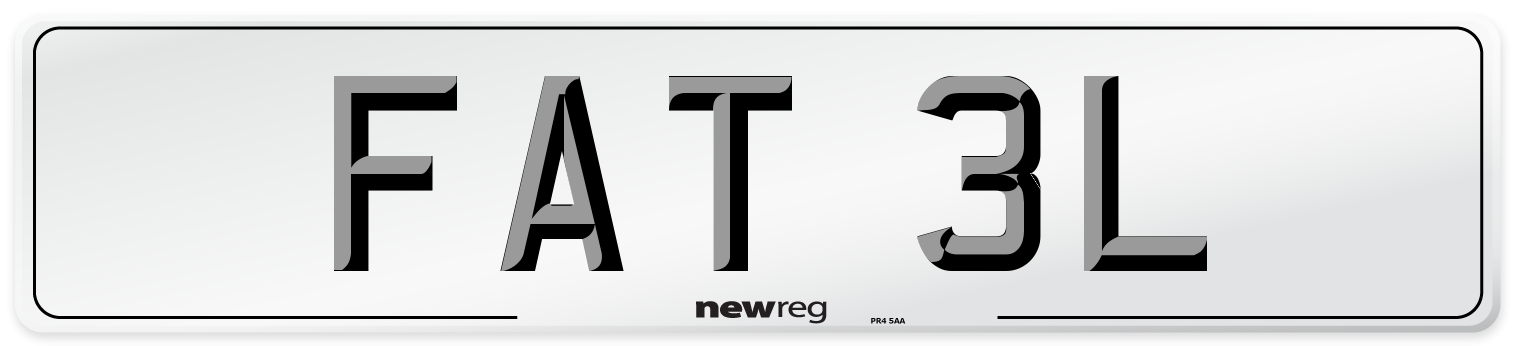 FAT 3L Front Number Plate