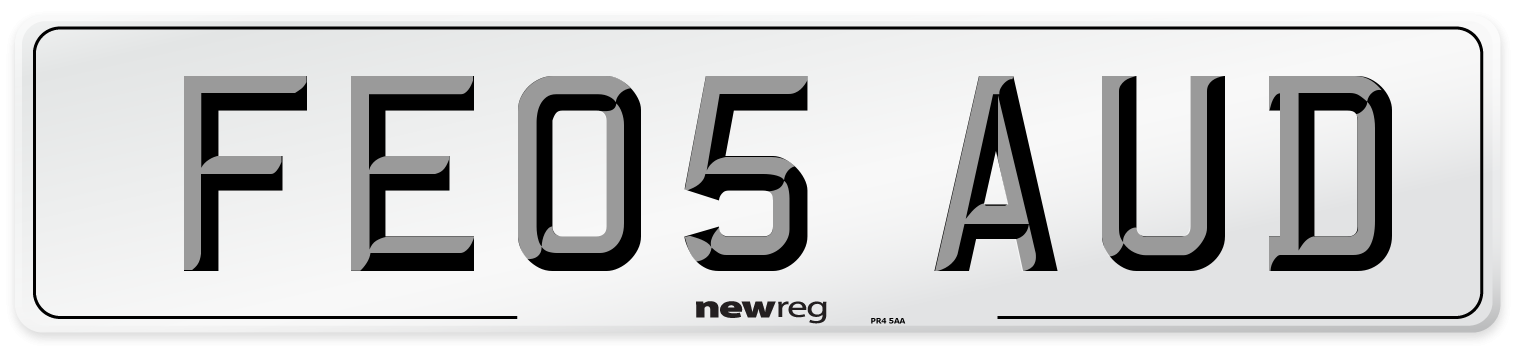 FE05 AUD Front Number Plate