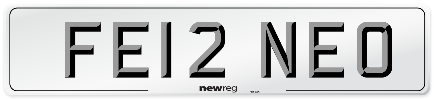 FE12 NEO Front Number Plate