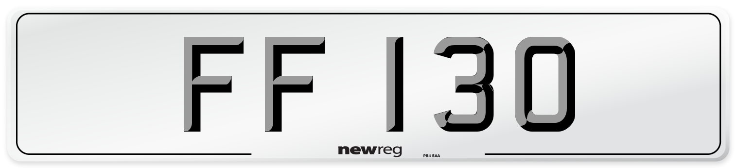 FF 130 Front Number Plate