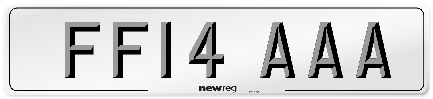 FF14 AAA Front Number Plate
