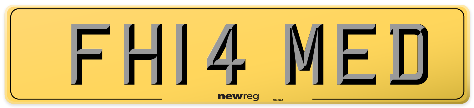FH14 MED Rear Number Plate
