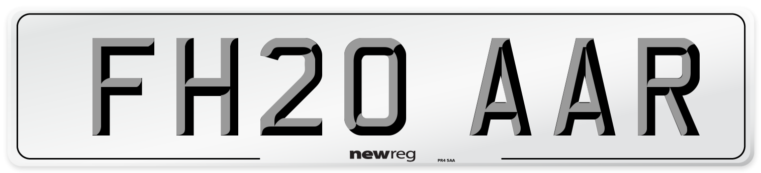 FH20 AAR Front Number Plate