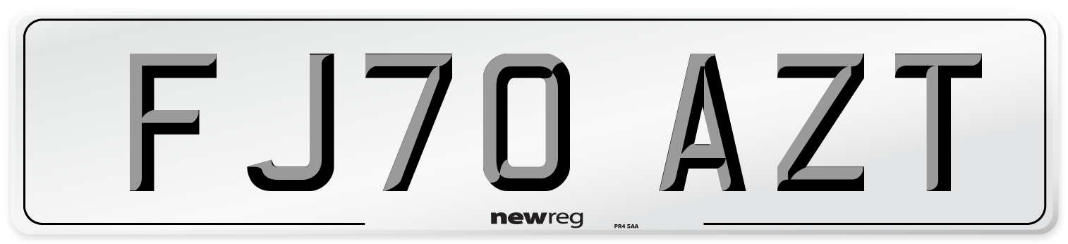 FJ70 AZT Front Number Plate