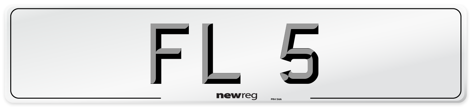FL 5 Front Number Plate