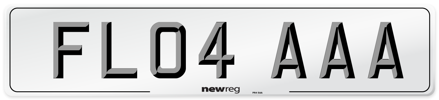 FL04 AAA Front Number Plate