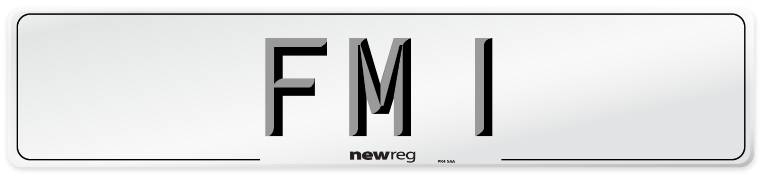 FM 1 Front Number Plate