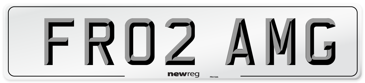 FR02 AMG Front Number Plate