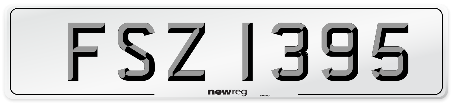 FSZ 1395 Front Number Plate