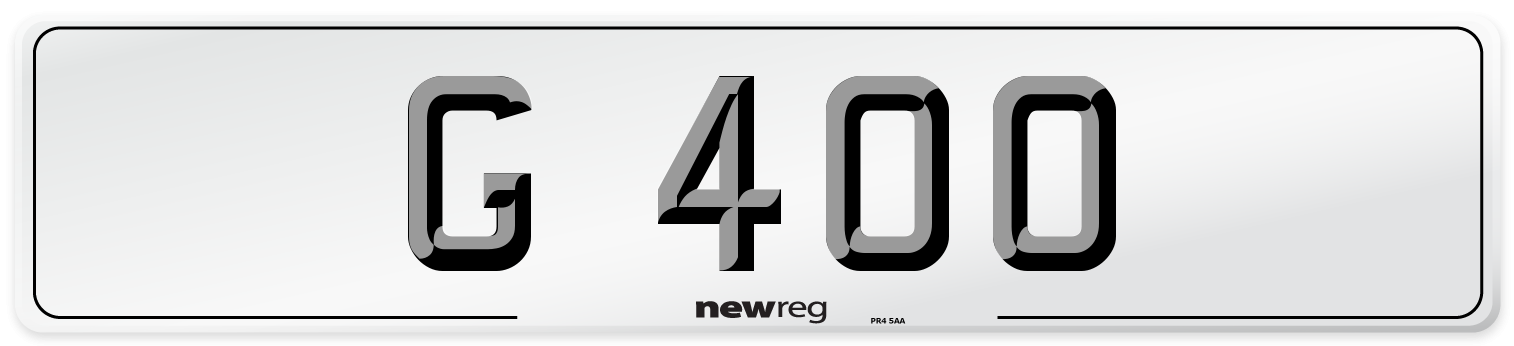 G 400 Front Number Plate