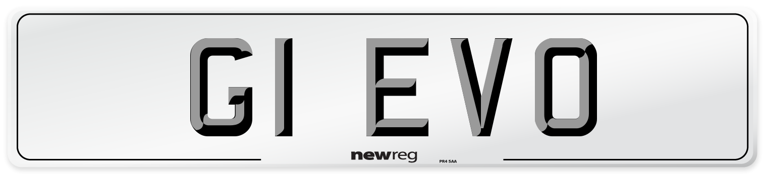 G1 EVO Front Number Plate