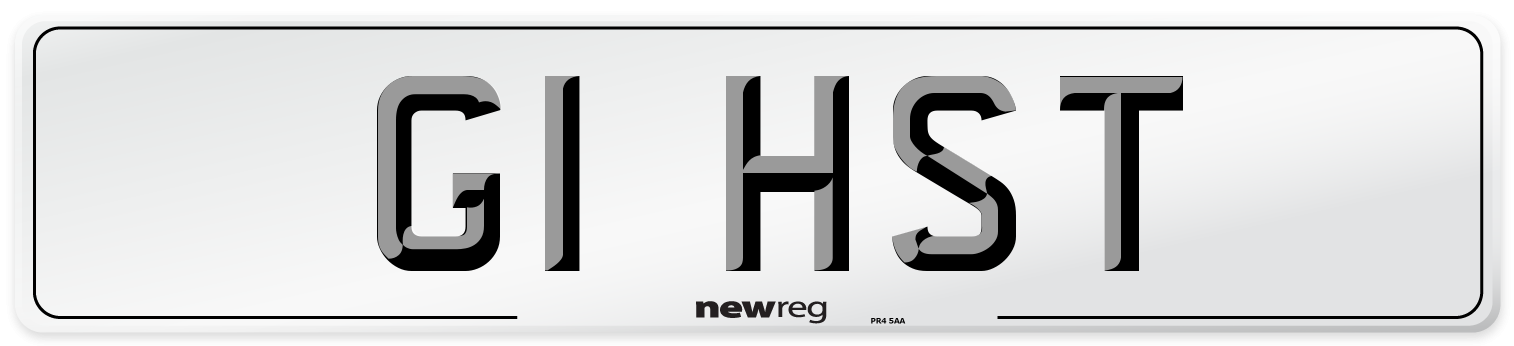G1 HST Front Number Plate