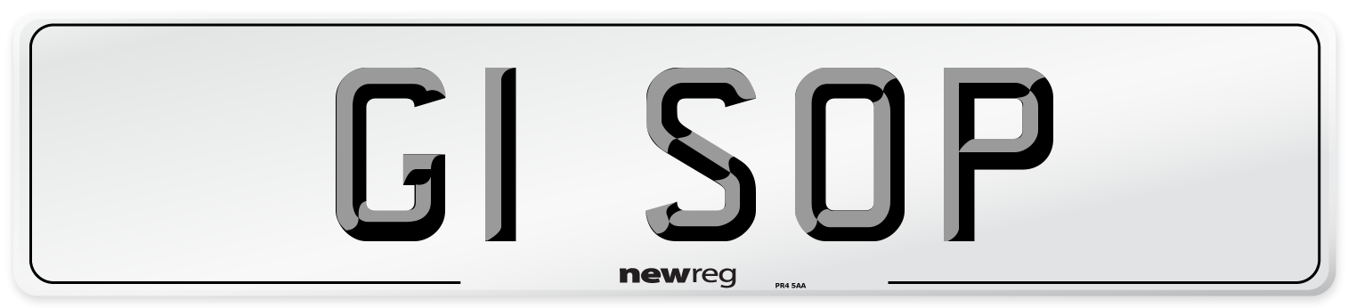 G1 SOP Front Number Plate