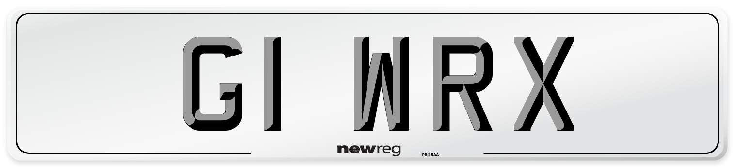 G1 WRX Front Number Plate