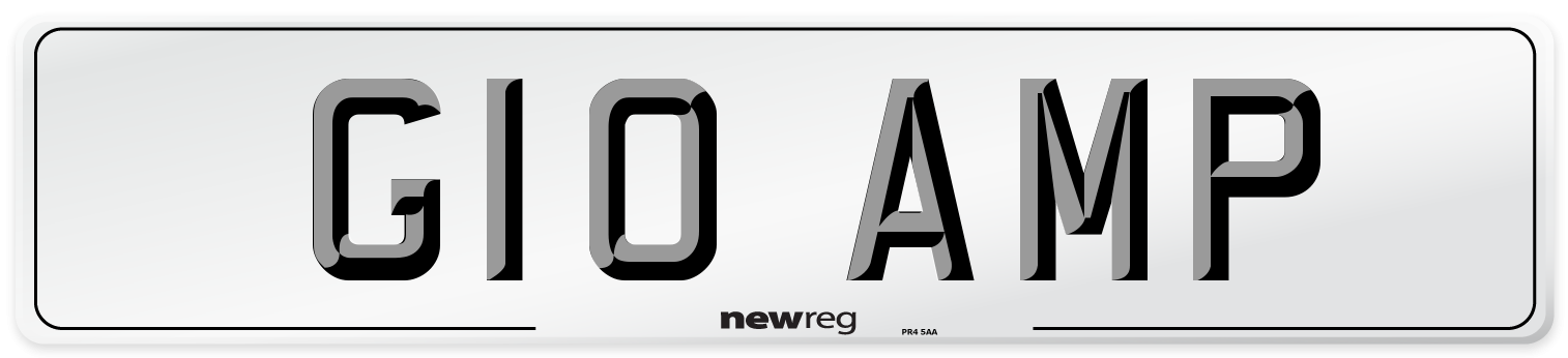 G10 AMP Front Number Plate