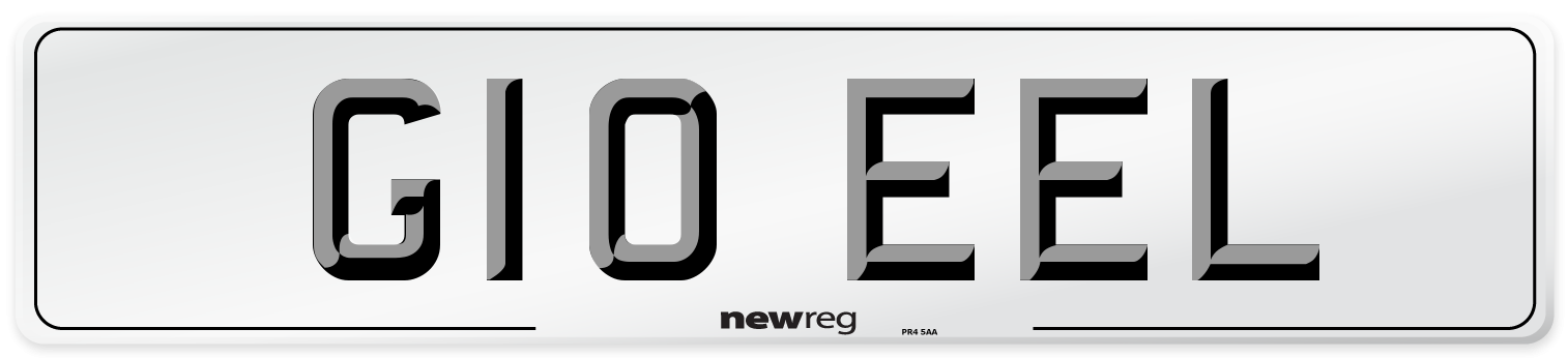 G10 EEL Front Number Plate