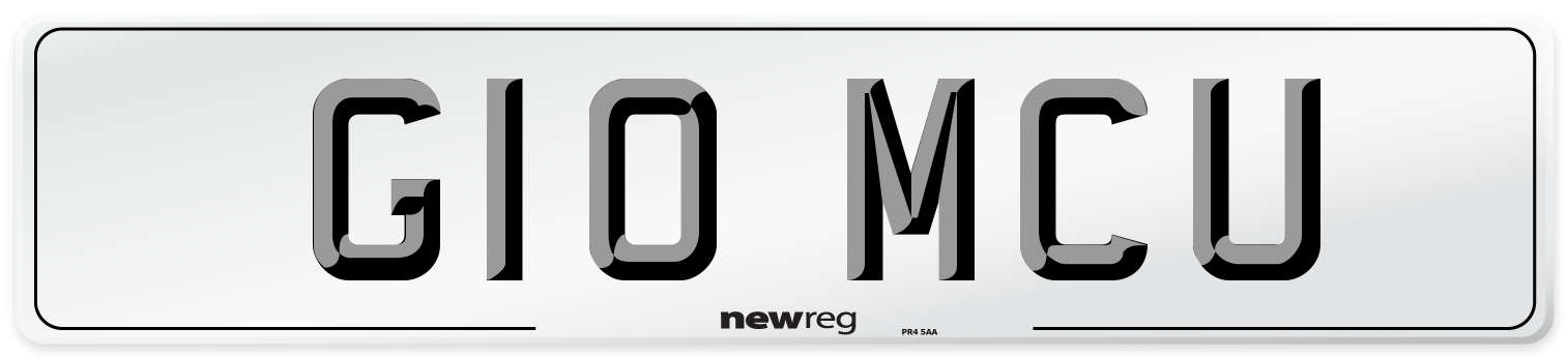 G10 MCU Front Number Plate