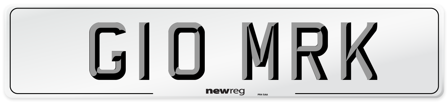 G10 MRK Front Number Plate