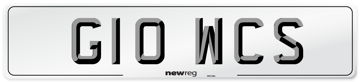 G10 WCS Front Number Plate