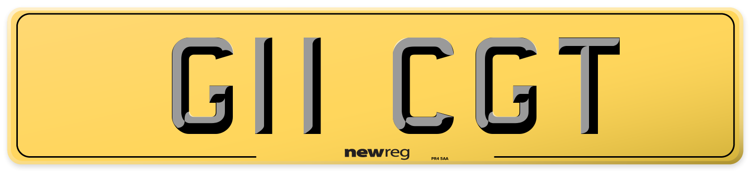 G11 CGT Rear Number Plate