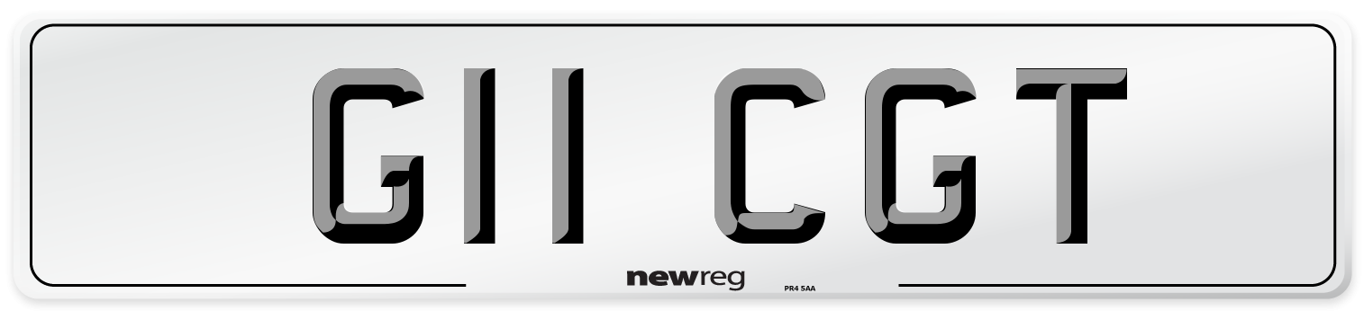 G11 CGT Front Number Plate
