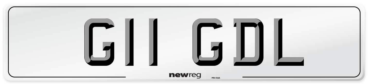 G11 GDL Front Number Plate