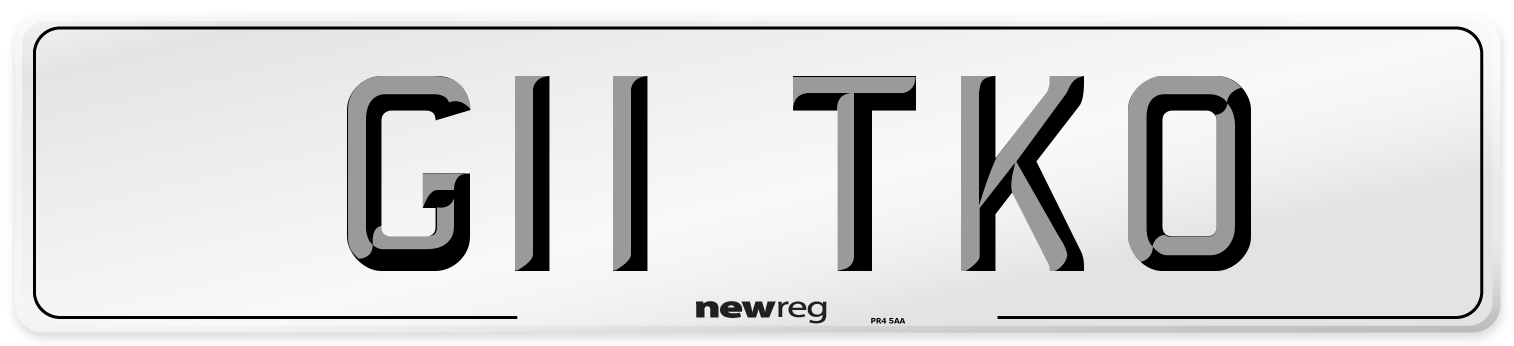 G11 TKO Front Number Plate