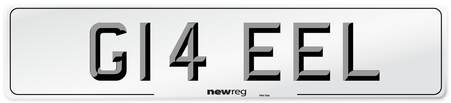 G14 EEL Front Number Plate