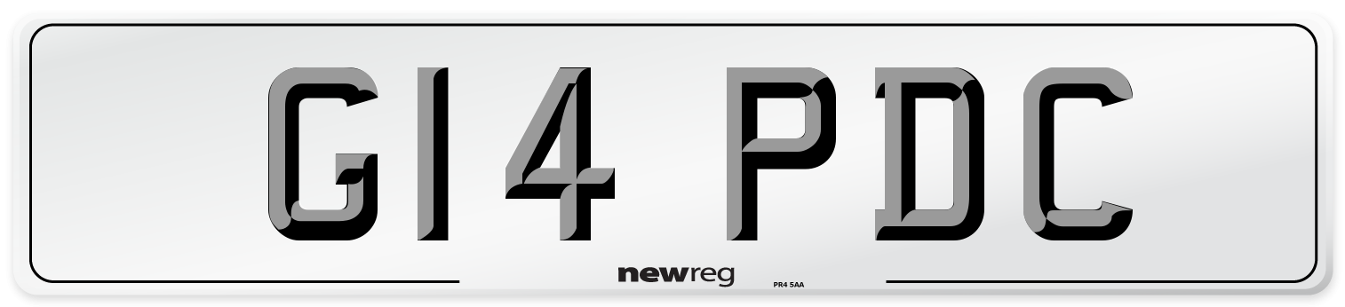 G14 PDC Front Number Plate