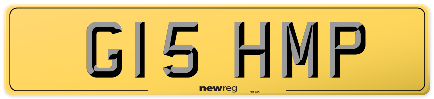 G15 HMP Rear Number Plate