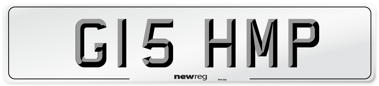 G15 HMP Front Number Plate