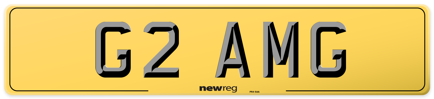 G2 AMG Rear Number Plate