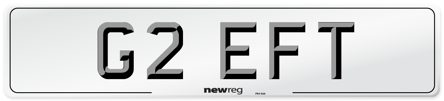G2 EFT Front Number Plate