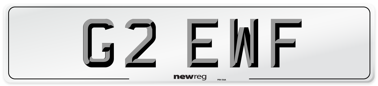 G2 EWF Front Number Plate