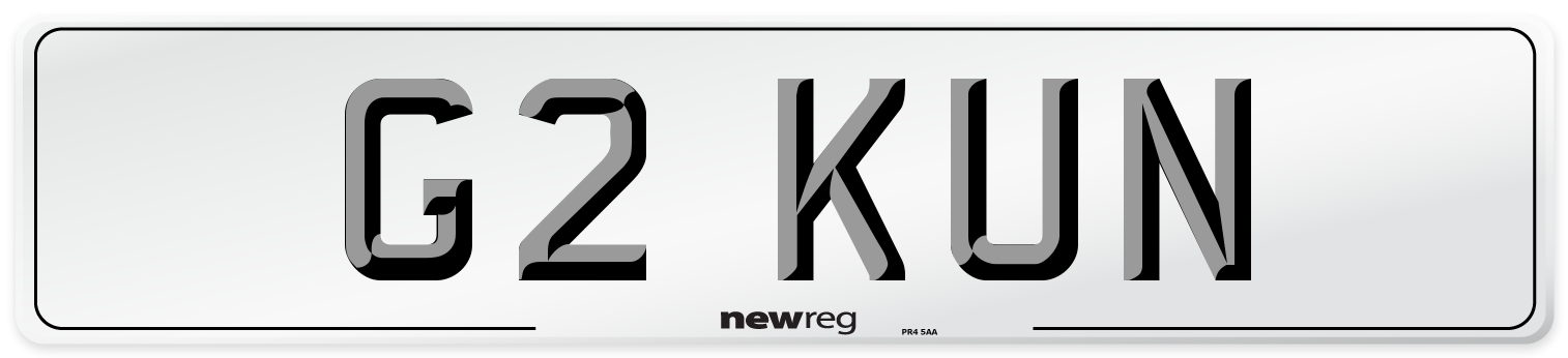 G2 KUN Front Number Plate