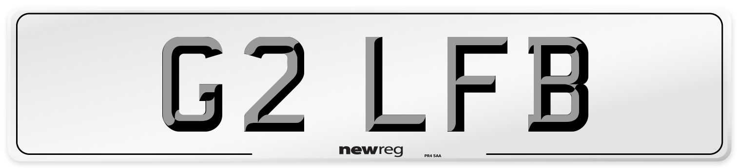 G2 LFB Front Number Plate