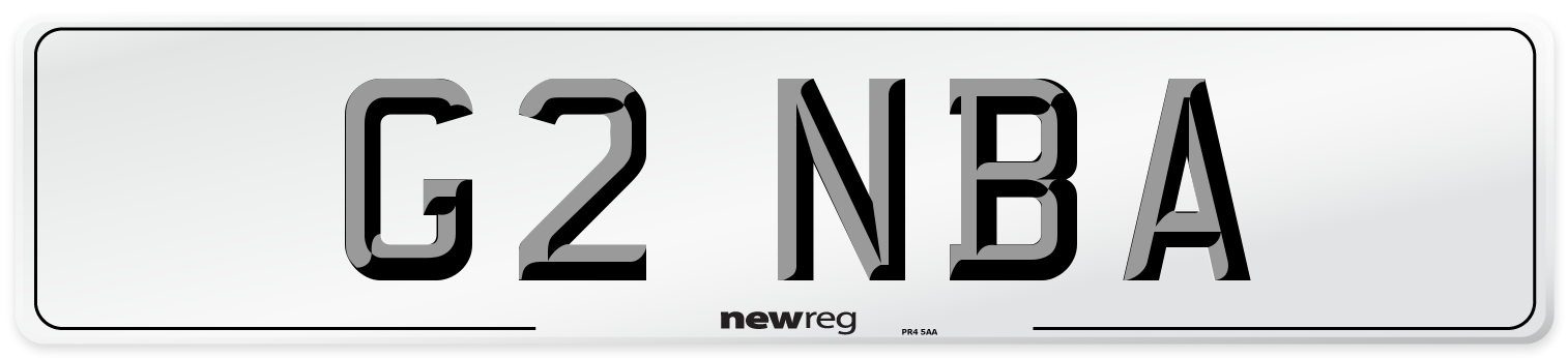 G2 NBA Front Number Plate