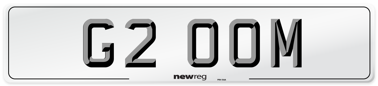 G2 OOM Front Number Plate