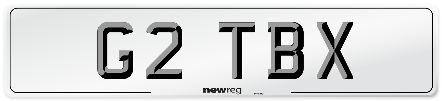 G2 TBX Front Number Plate